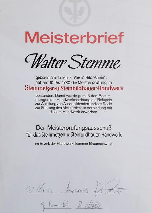 Meisterbrief 1980